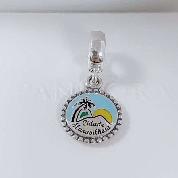 Pandora Berloque Pingente Rio De Janeiro Em Prata Cidade Maravilhosa Charm - Picture 3 of 7